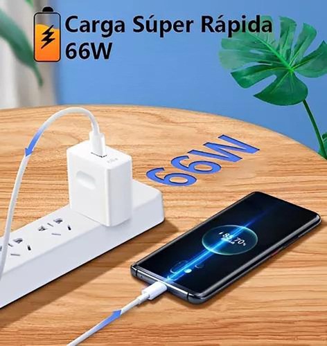 66w Cargador Con Cable Tipo C Para Huawei Honor Carga Rápid