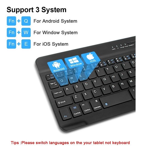 Teclado Y Mouse Bluetooth Para Ios Android Windows