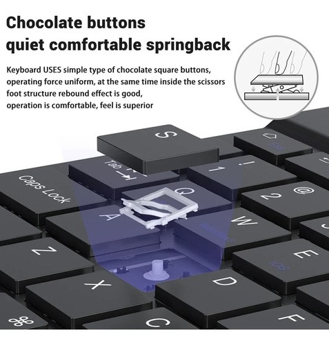 Teclado Y Mouse Bluetooth Para Ios Android Windows