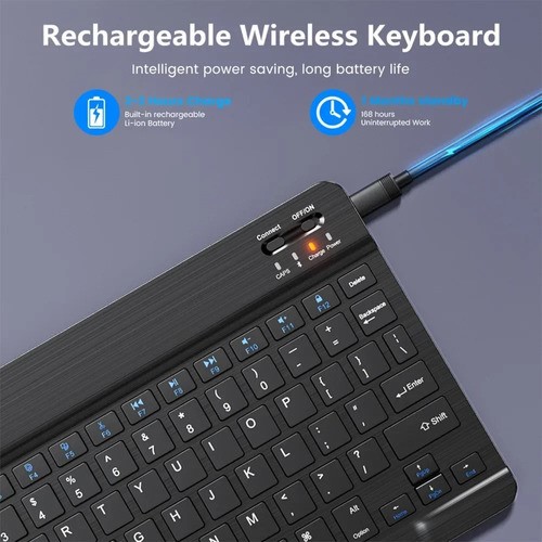 Teclado Y Mouse Bluetooth Para Ios Android Windows