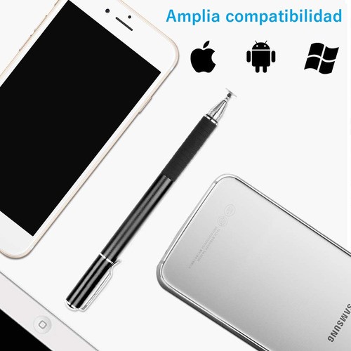 Universal Lapiz Tactil Optico Pencil Tablet Stylus Pluma 2ps blanco negro