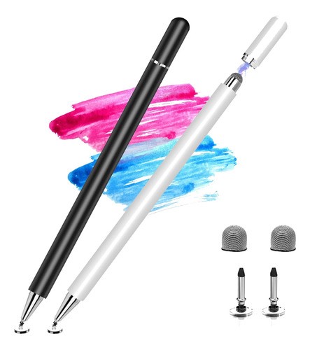 Universal Lapiz Tactil Optico Pencil Tablet Stylus Pluma 2ps negro blanco
