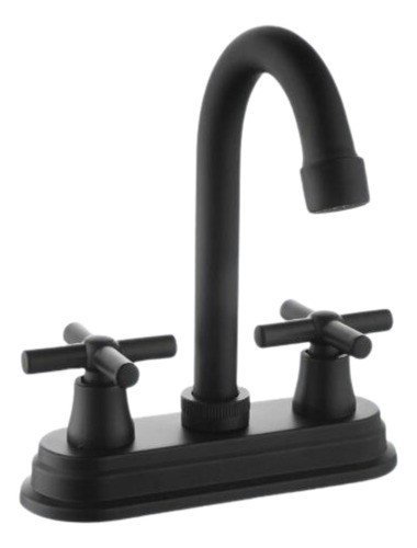 Maxims 4004N Llave Mezcladora Lavabo Giratoria Negro Mate