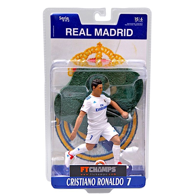 Increible! Figura de Coleccion Juguete FT Champs Cristiano Ronaldo 7 CR7 Real Madrid 
