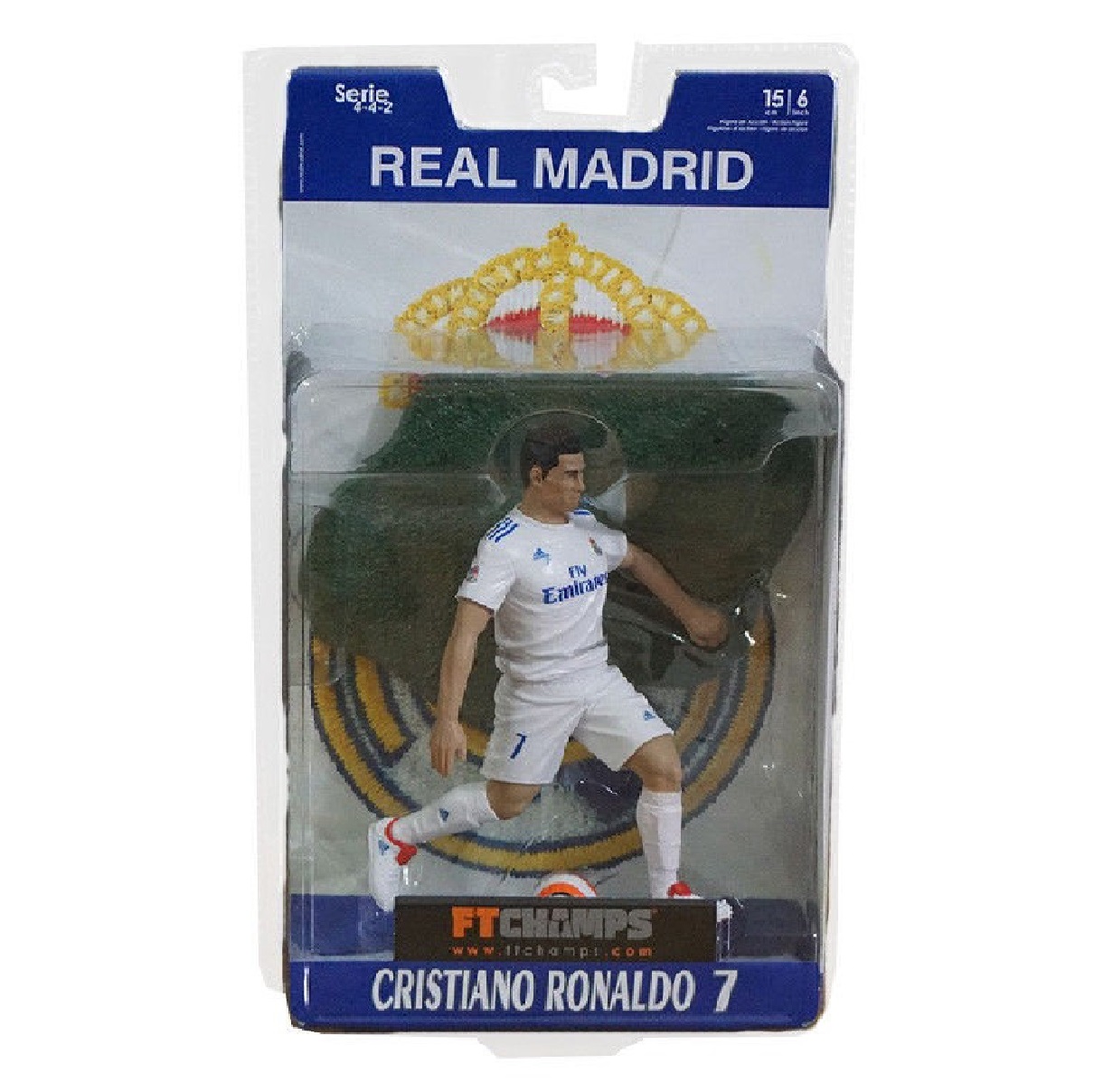 Increible! Figura de Coleccion Juguete FT Champs Cristiano Ronaldo 7 CR7 Real Madrid 
