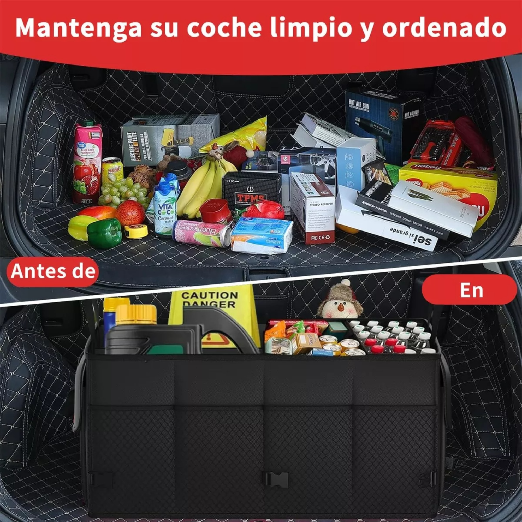 Organizador Cajuela Para Auto Camionetas Plegable Universal