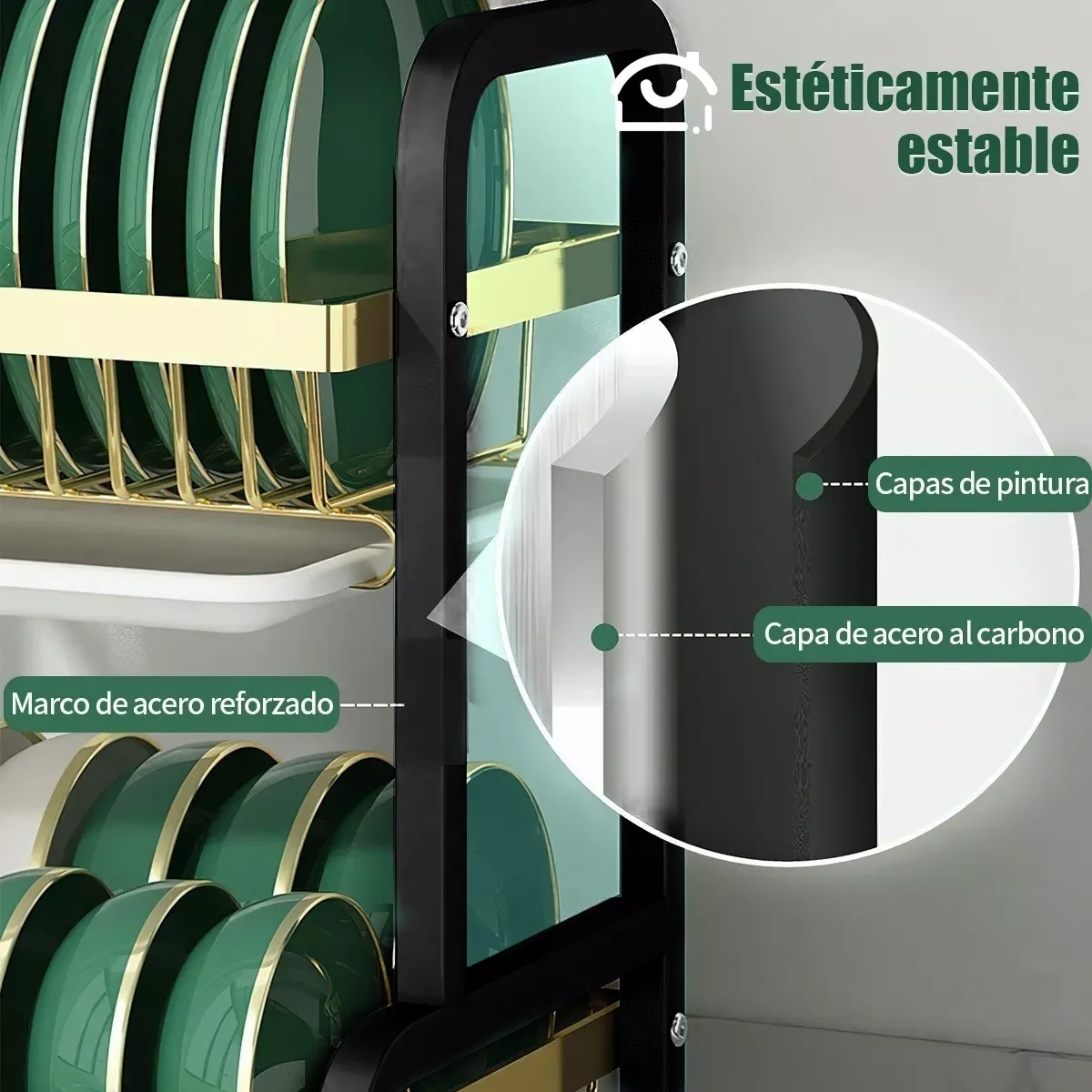 Cubiertera Escurridor Organizador 3 Niveles LG Amoblamientos