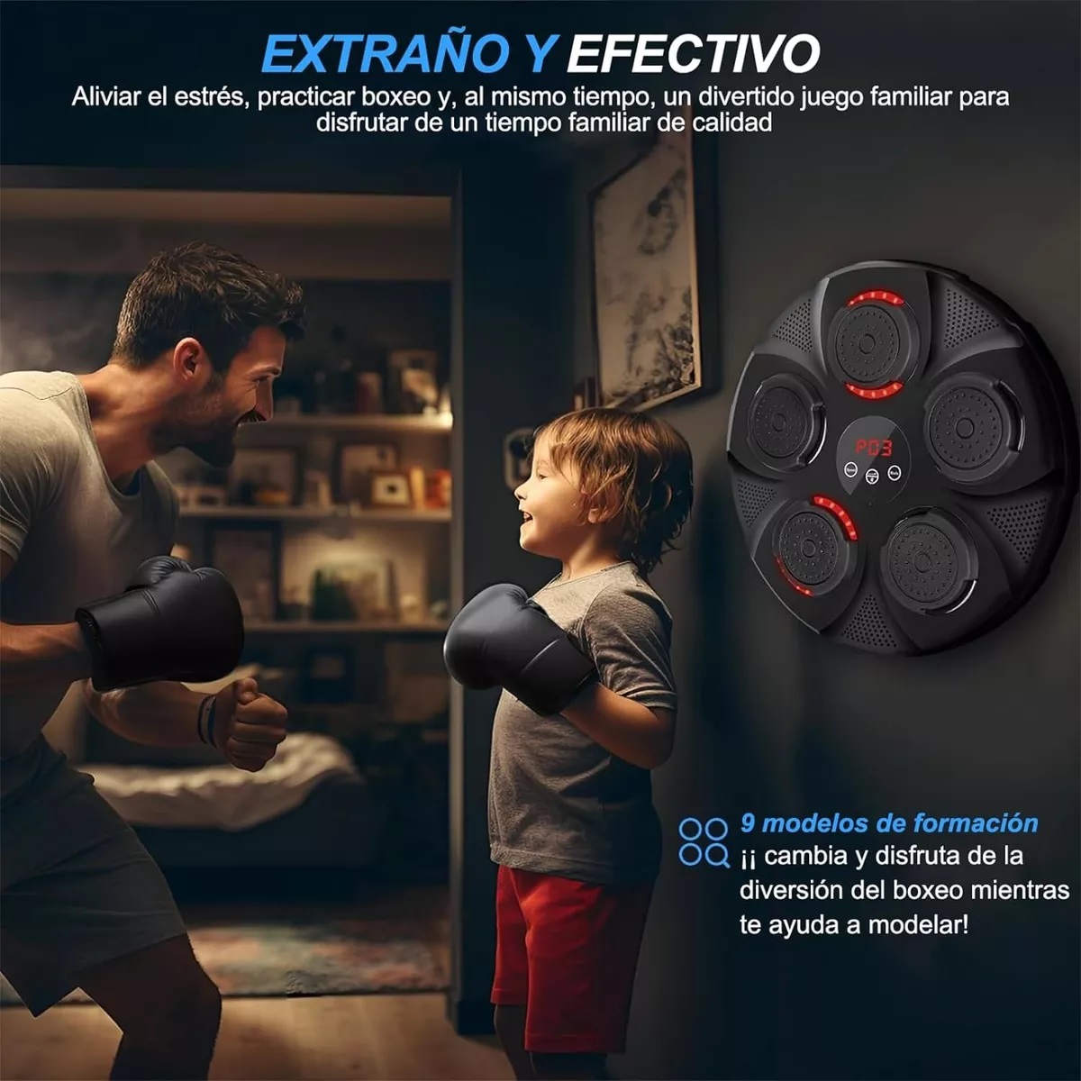 Máquina De Boxeo Con Música Bluetooth Inteligente Recargable