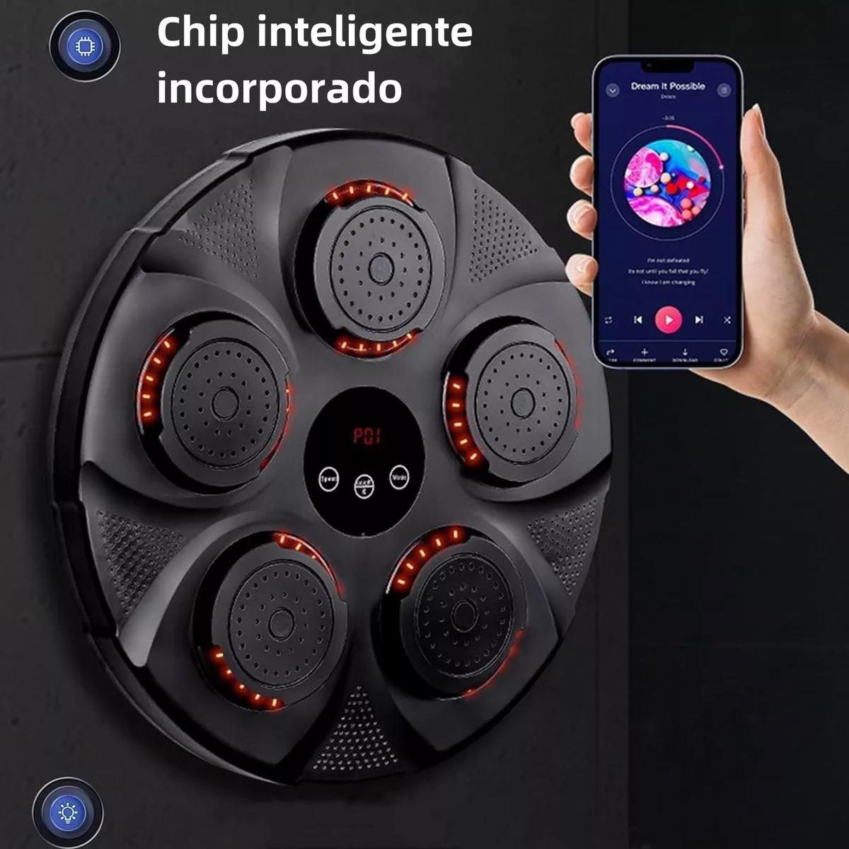 Máquina De Boxeo Con Música Bluetooth Inteligente Recargable