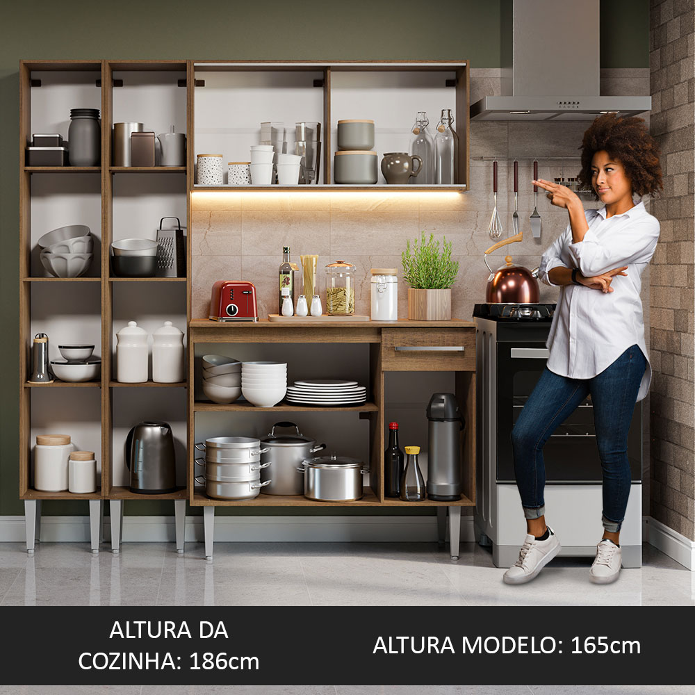 Cocina Integral Completa Modular Madesa Emilly 169cm MM 10