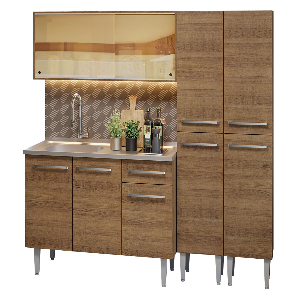 Cocina Integral Completa Modular Madesa Emilly 169cm MM 12