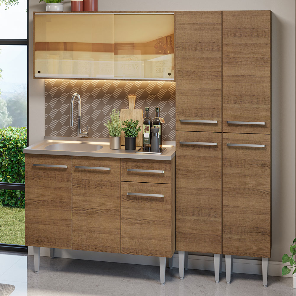 Cocina Integral Completa Modular Madesa Emilly 169cm MM 12