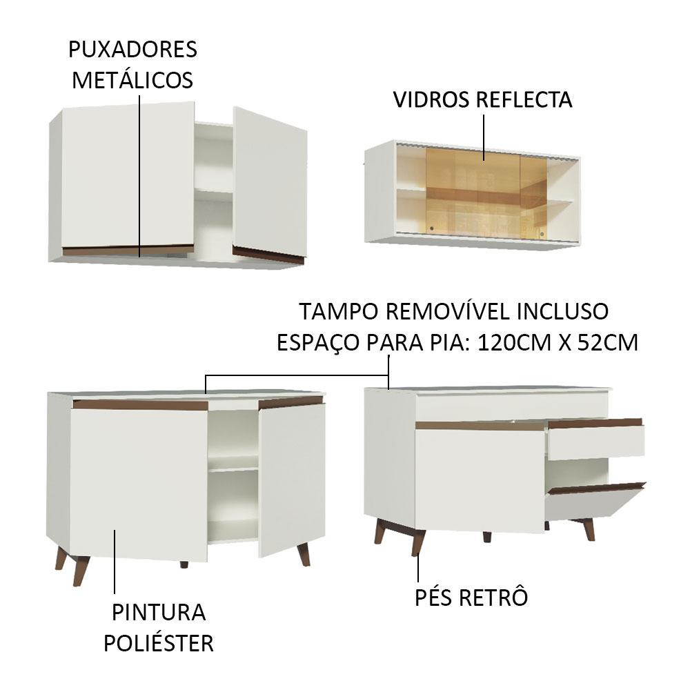 Cocina Integral Completa Modular Madesa Reims 240cm BB 01