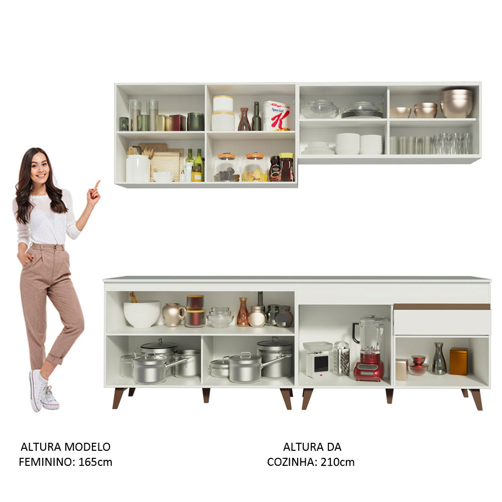 Cocina Integral Completa Modular Madesa Reims 240cm BB 01