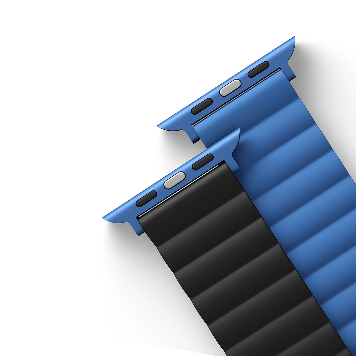 Correa Reversible Apple Watch 9 | 8 | 7 | 6 | 5 | 4 | 3 | 2 | 1 | SE Series y Apple Watch Ultra 2 | 1 Series de 49/45/44/42 mm Revix Azul/Negro Uniq