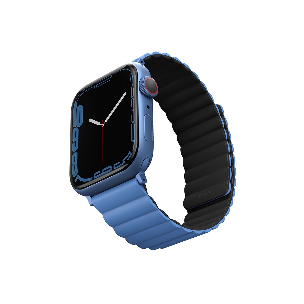Correa Reversible Apple Watch 9 | 8 | 7 | 6 | 5 | 4 | 3 | 2 | 1 | SE Series y Apple Watch Ultra 2 | 1 Series de 49/45/44/42 mm Revix Azul/Negro Uniq