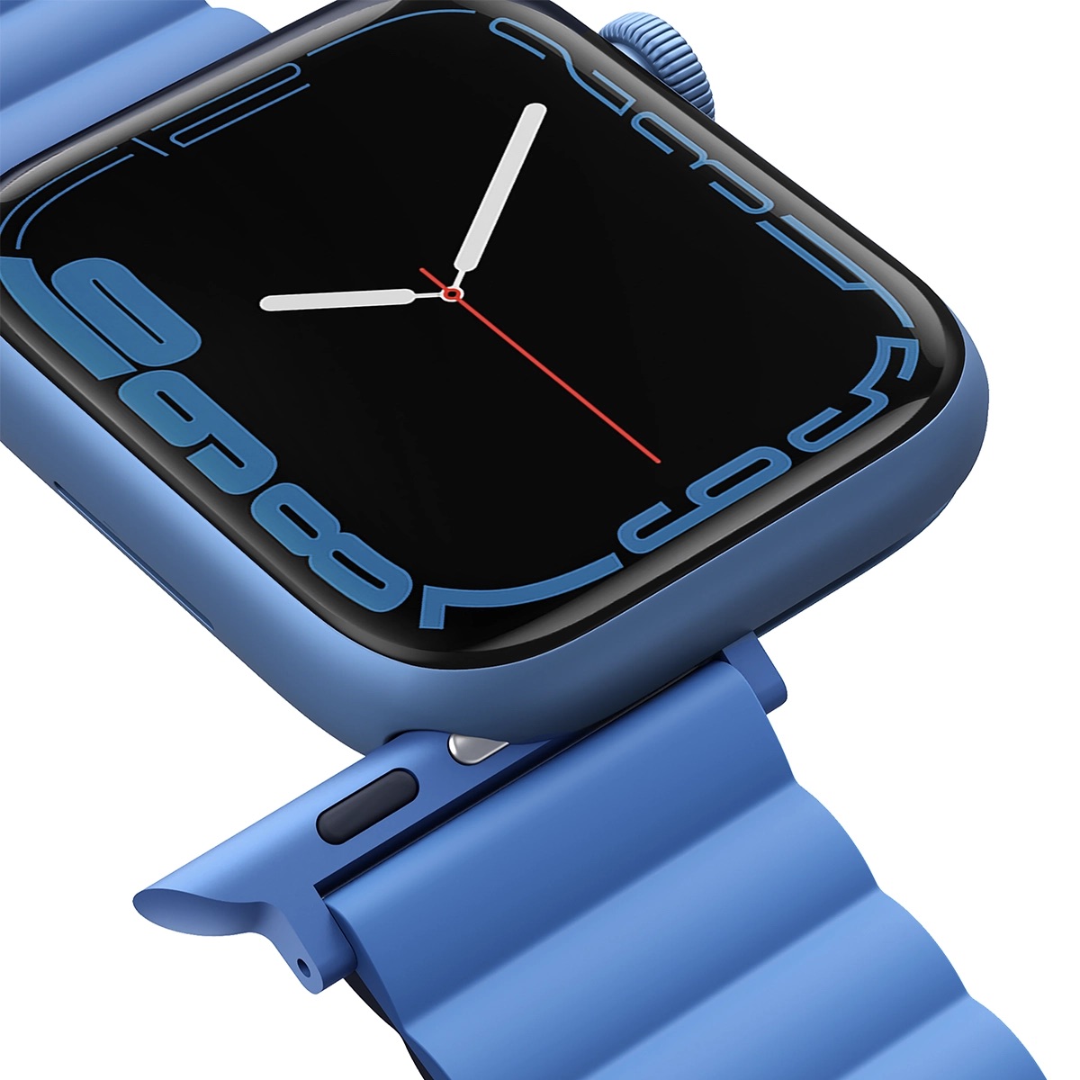 Correa Reversible Apple Watch 9 | 8 | 7 | 6 | 5 | 4 | 3 | 2 | 1 | SE Series y Apple Watch Ultra 2 | 1 Series de 49/45/44/42 mm Revix Azul/Negro Uniq