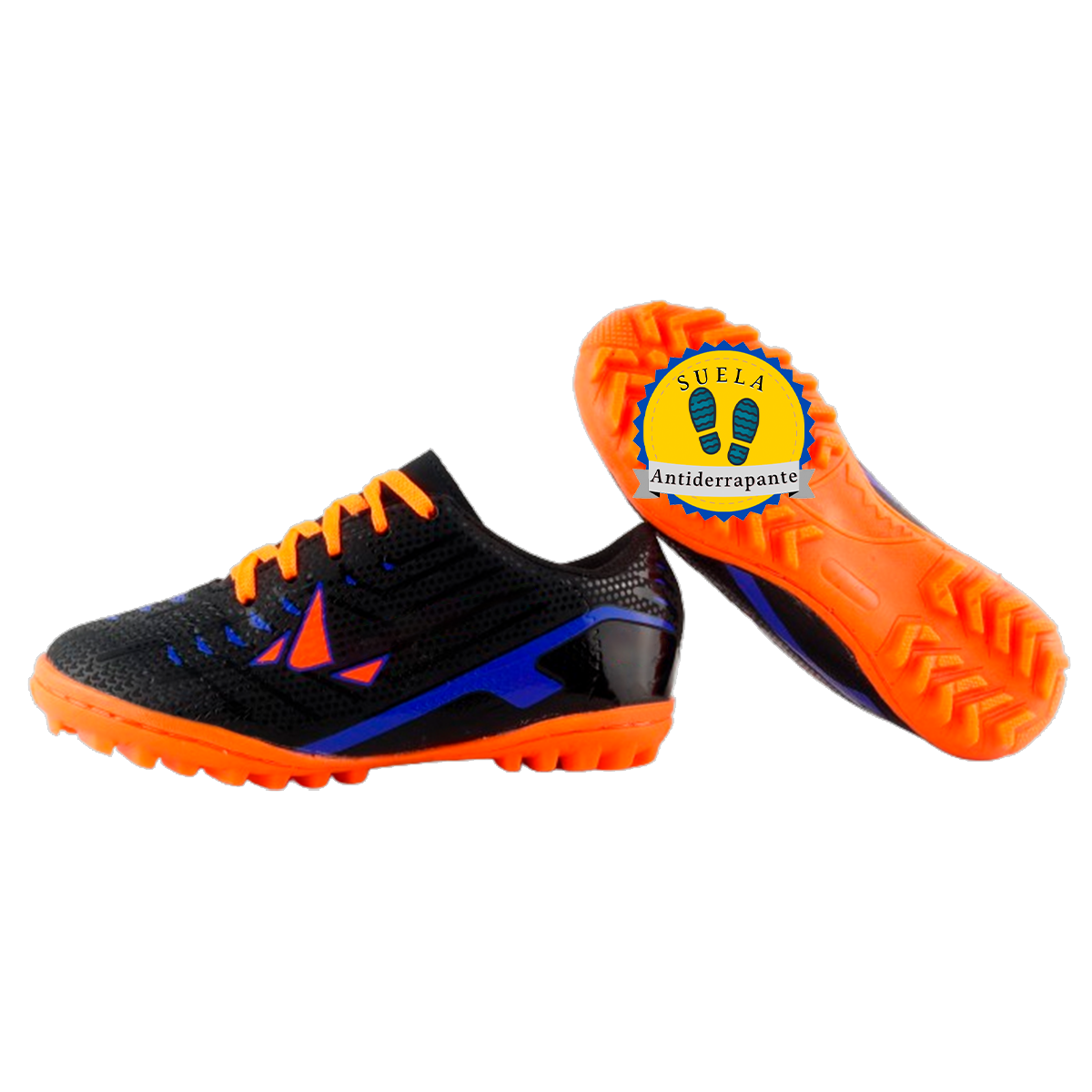 Tenis Fútbol Rapido Deportivo Cosidos Multitaco Niño 02-nnr