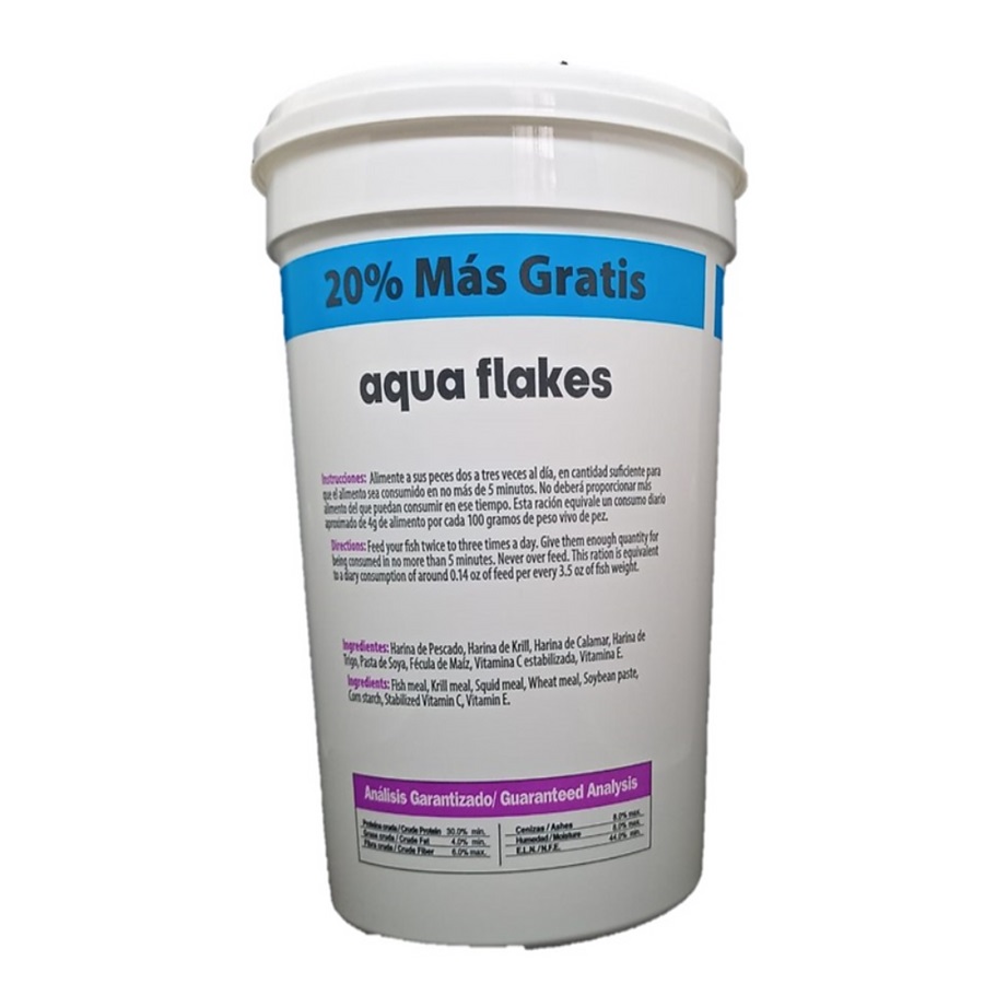 Aqua Flakes 100gr Alimento para peces en Hojuelas - Biomaa