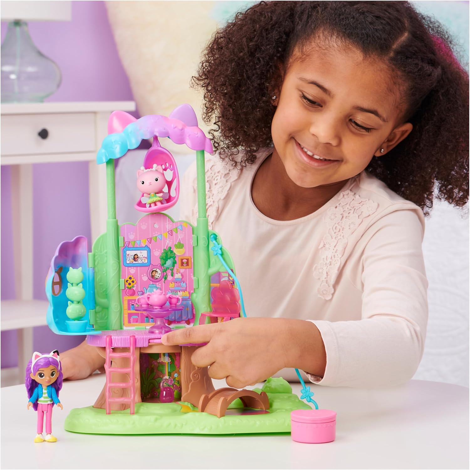 Gabby's Dollhouse  Casa Del Arból Jardín Hada Gatina