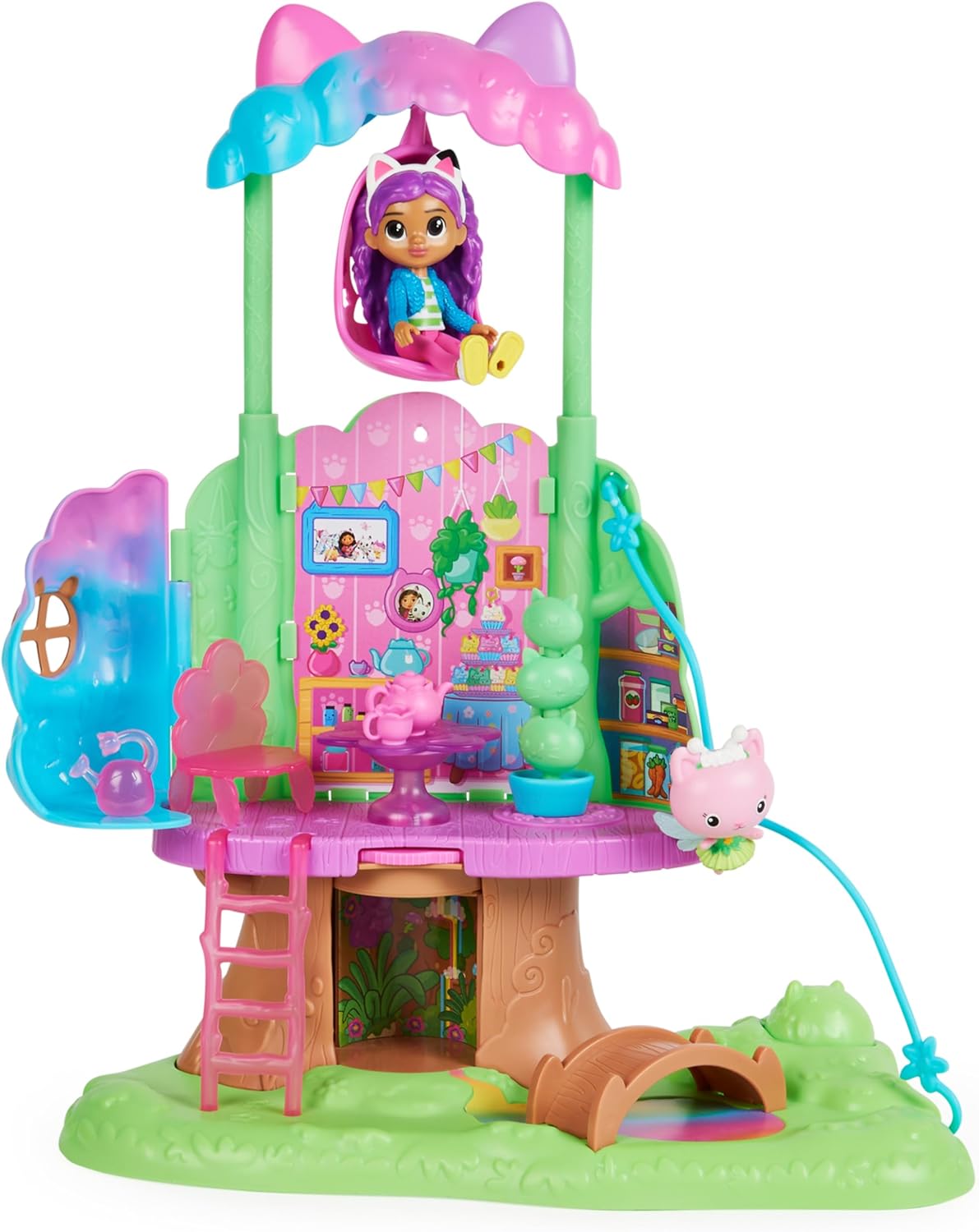 Gabby's Dollhouse  Casa Del Arból Jardín Hada Gatina