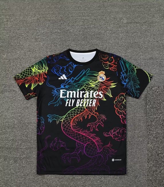 Nuevo! Jersey Real Madrid 2024/2025 Edicion Especial Dragon Arcoiris Black Talla L