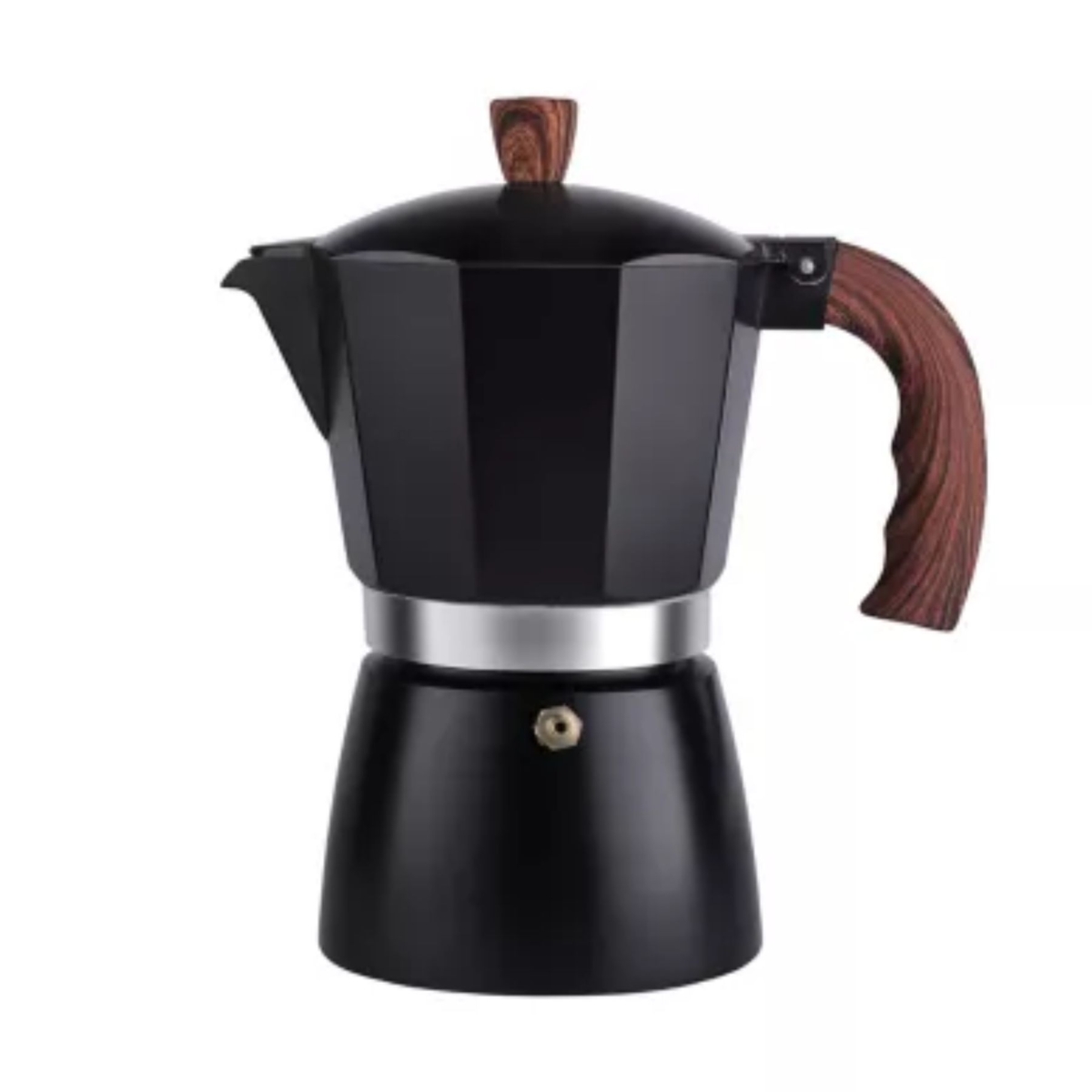 Cafetera de aluminio para 9 tazas JUST HOME COLLECTION SMAC - NEGRO