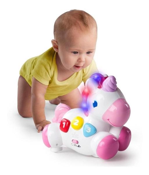 Unicornio Didactico Musical Bright Starts Luces Aprendizaje