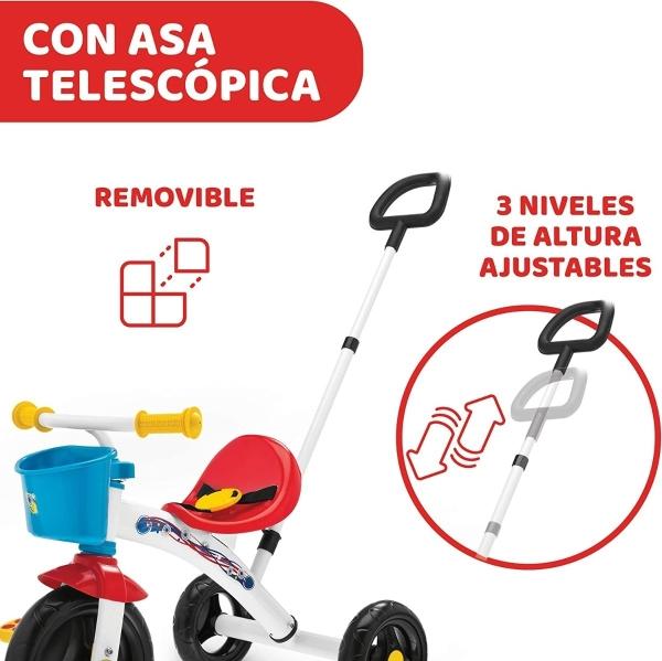 Triciclo Chicco U-go Ducati Bastón Bloqueo Pedales Unisex