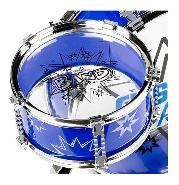 Bateria Musical Infantil Mytoy Fiesta Band Azul