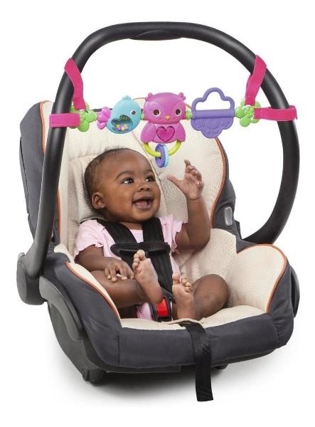 Barra De Juguetes Para Portabebe Bright Starts Musical Rosa
