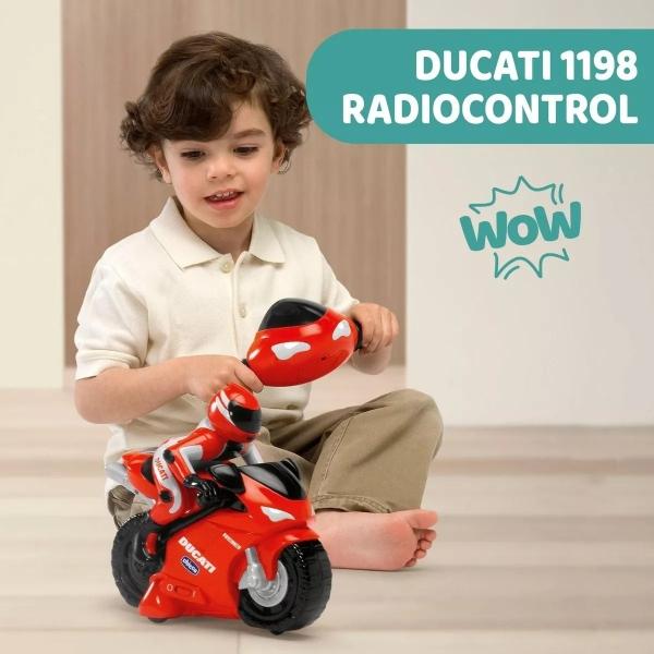 Motocicleta A Control Chicco Ducati 1198 Con Volante Remoto