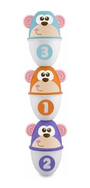 Juego De Boliche Marca Chicco 2 En 1 Monkeys