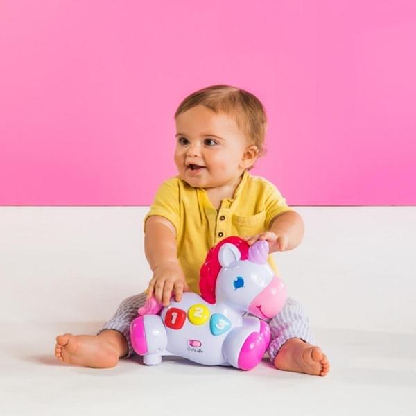 Unicornio Didactico Musical Bright Starts Luces Aprendizaje