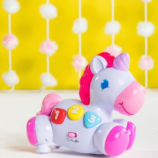 Unicornio Didactico Musical Bright Starts Luces Aprendizaje