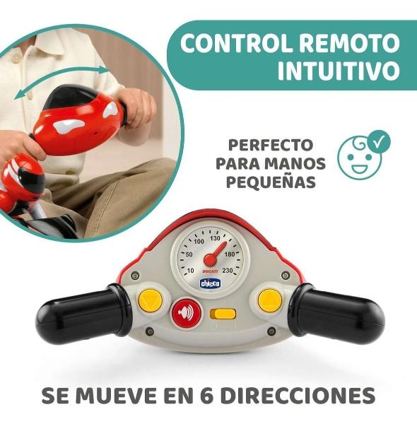 Motocicleta A Control Chicco Ducati 1198 Con Volante Remoto