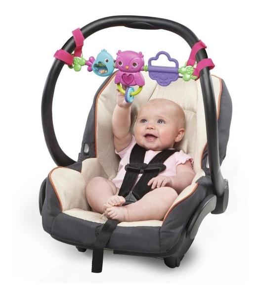 Barra De Juguetes Para Portabebe Bright Starts Musical Rosa