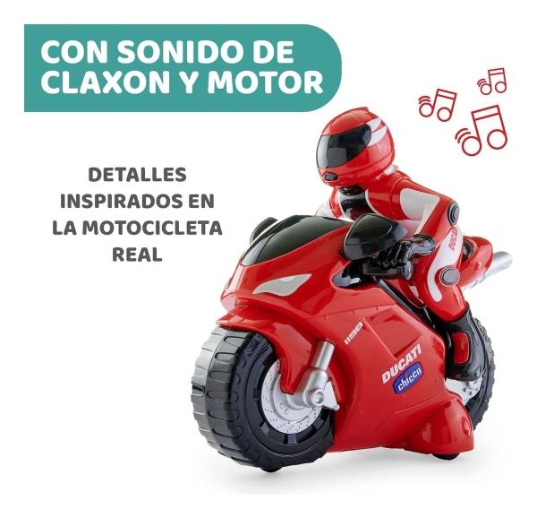 Motocicleta A Control Chicco Ducati 1198 Con Volante Remoto