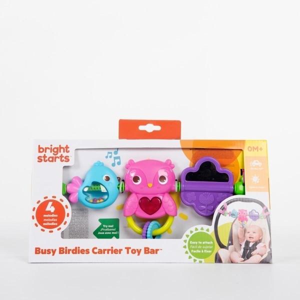 Barra De Juguetes Para Portabebe Bright Starts Musical Rosa