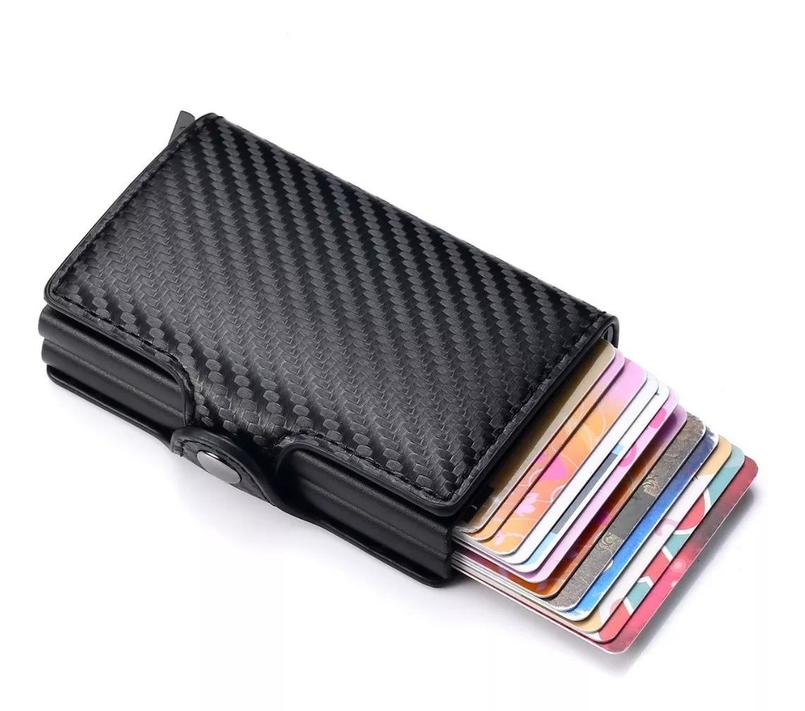 Cartera De Hombre Con Tarjetero De Aluminio Protección Rfid