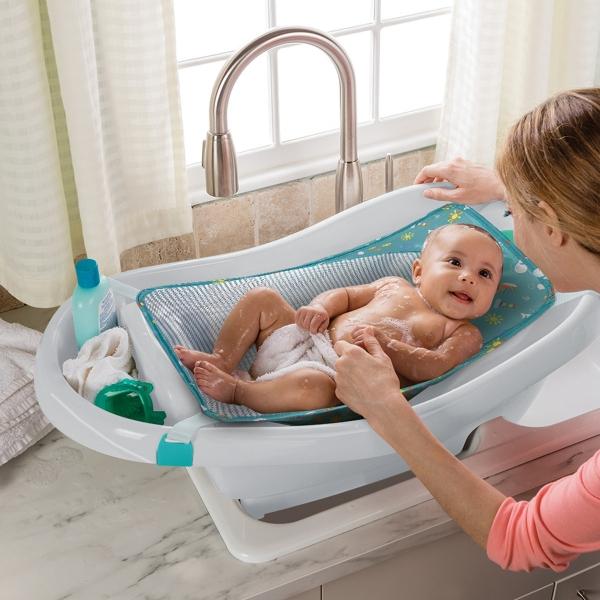 Bañera Para Bebé Summer Ingenuity Comft Clean Delux Portátil Gris
