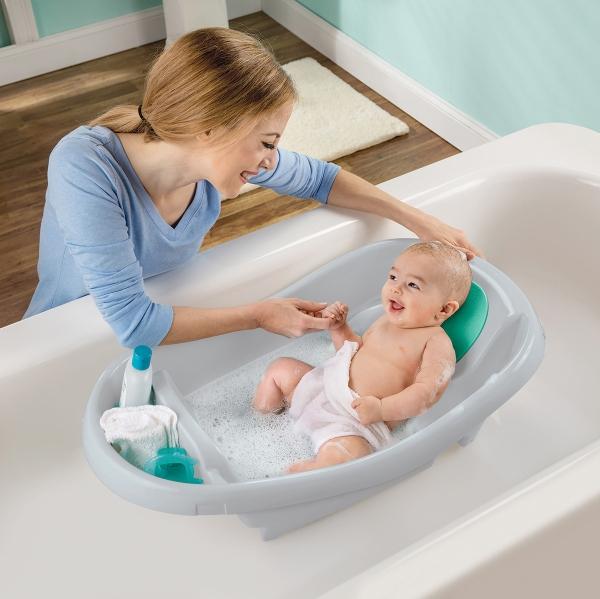 Bañera Para Bebé Summer Ingenuity Comft Clean Delux Portátil Gris