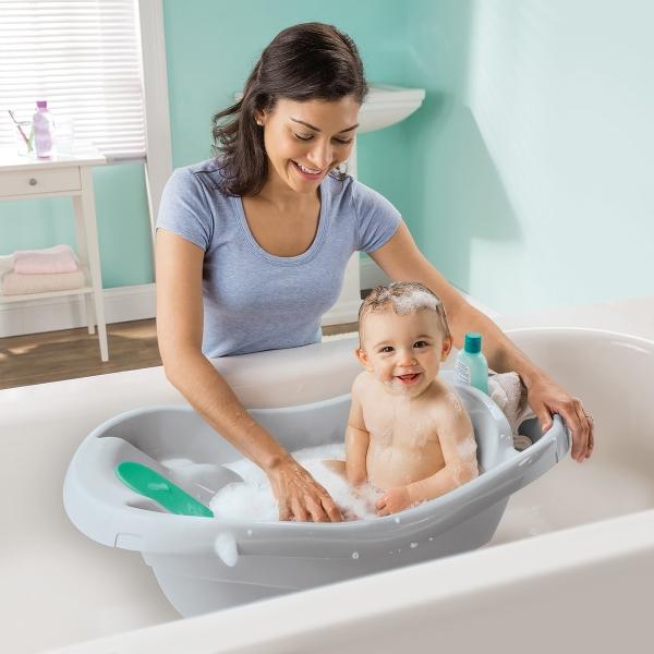 Bañera Para Bebé Summer Ingenuity Comft Clean Delux Portátil Gris
