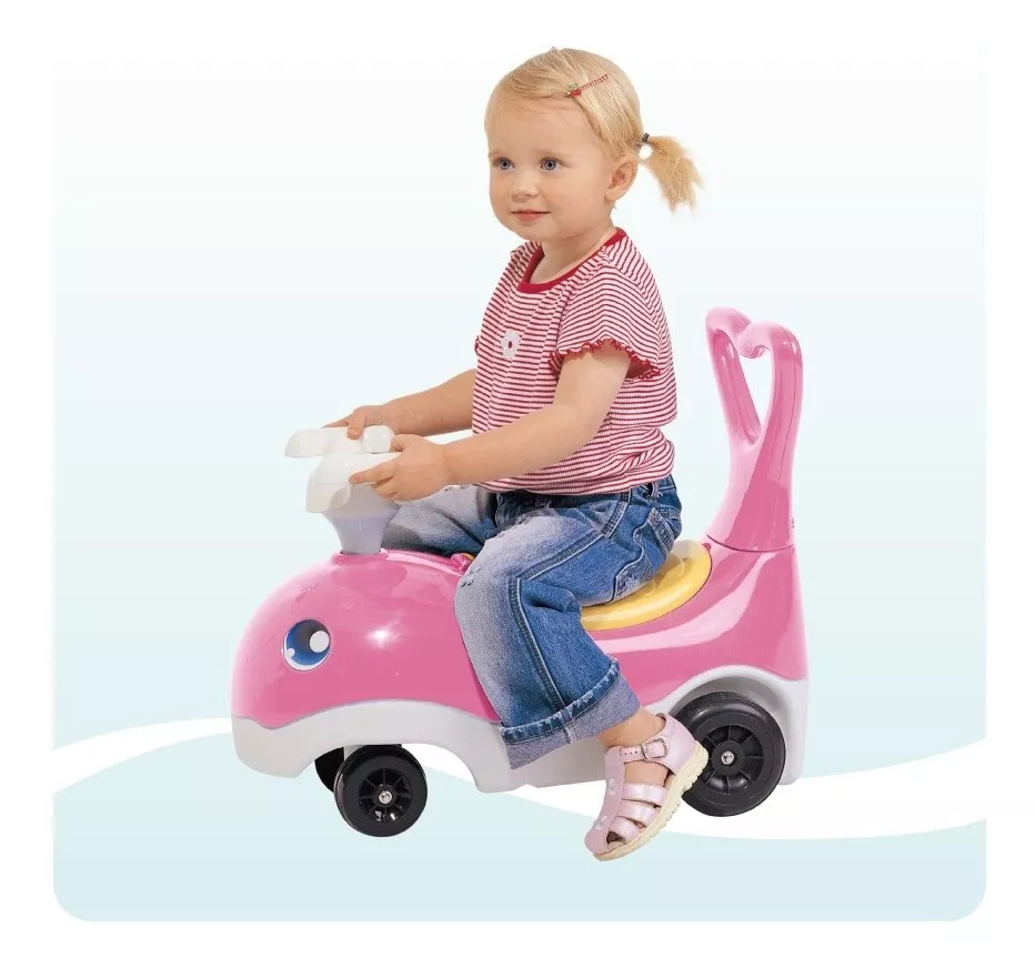 Carrito Montable Para Niños Ballenita 5526 Rosa