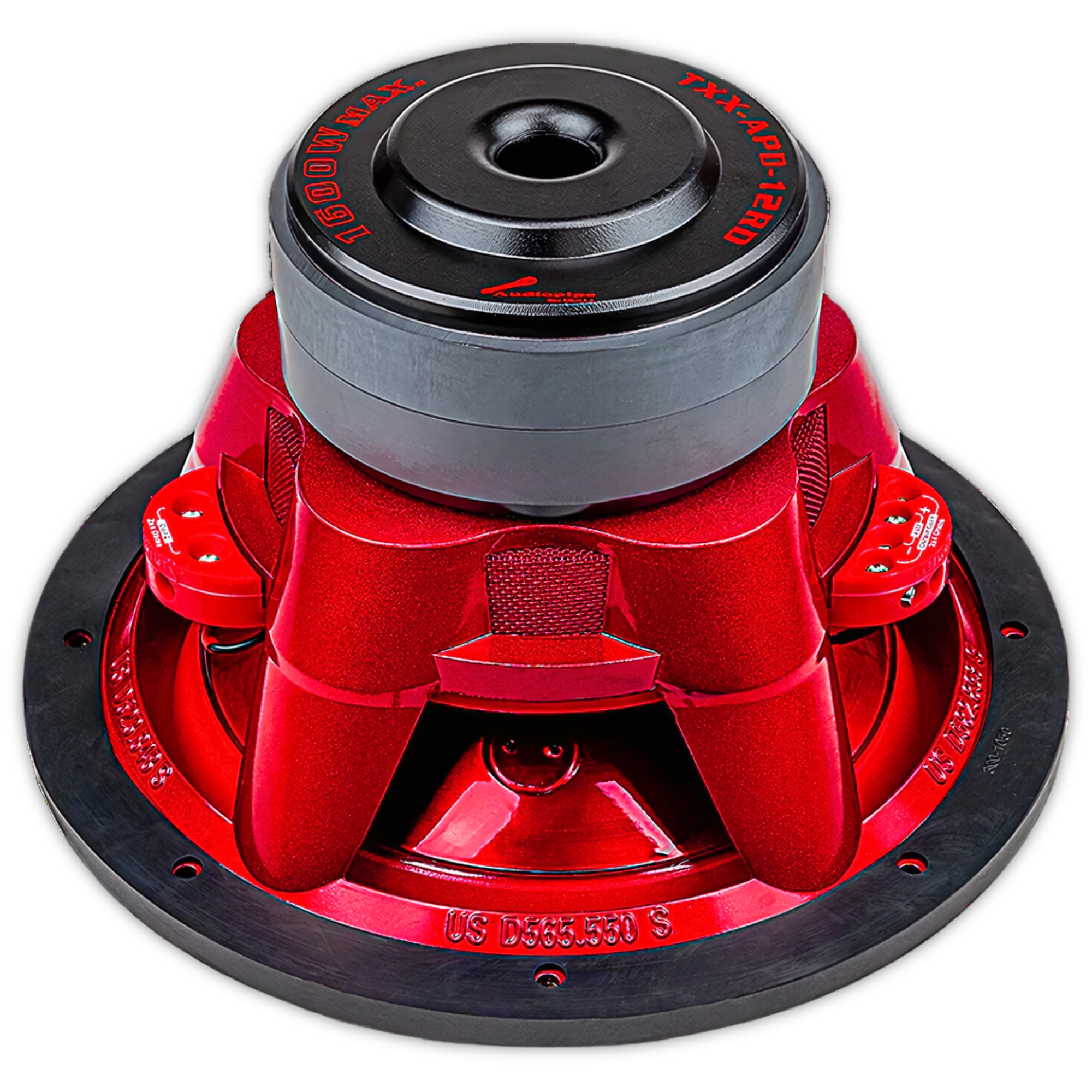 Subwoofer Audiopipe TXXAPD12RD 12 PLG 1600W Eye Candy Rojo
