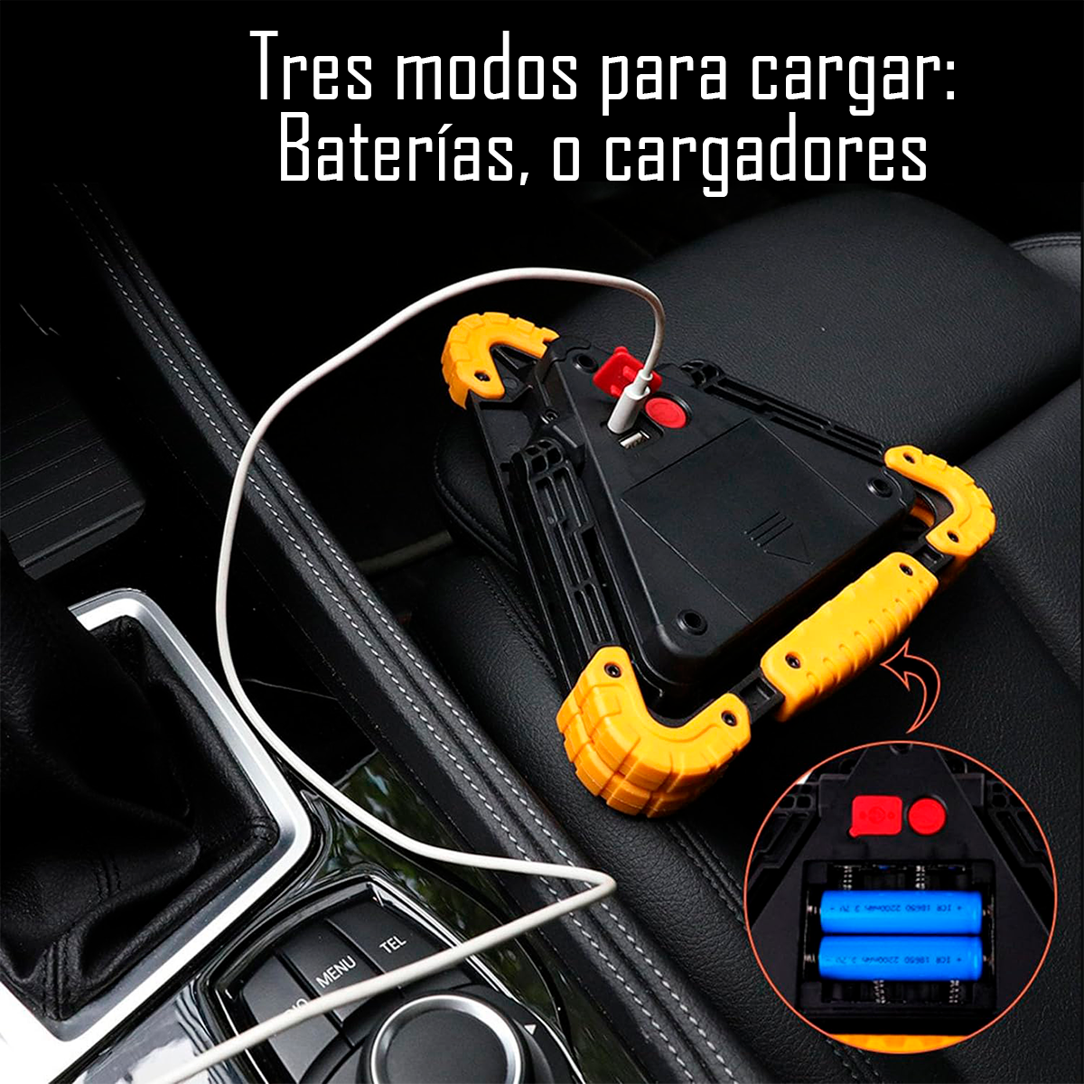 Triangulo Reflejante Emergencia Led Para Autos