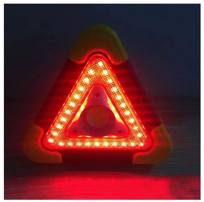 Triangulo Reflejante Emergencia Led Para Autos