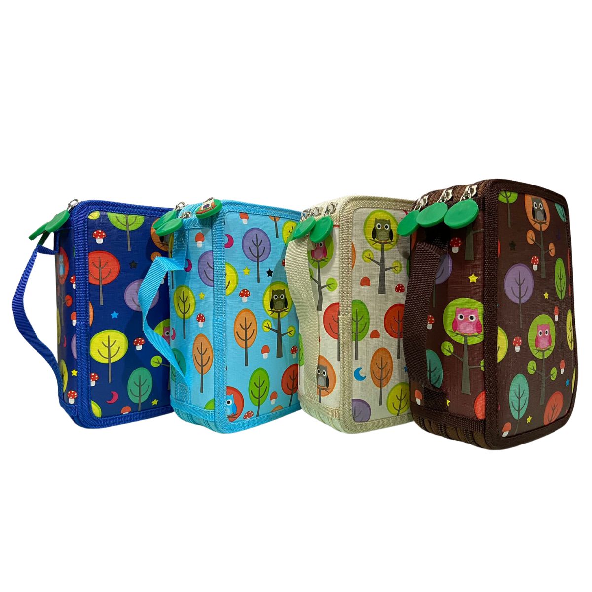 Organizador Lapicera para 50 lápices/plumones/plumas 3 cierres, 3 niveles