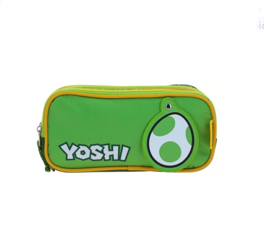 Lapicera Estuche Chenson Mario Bros Yoshi
