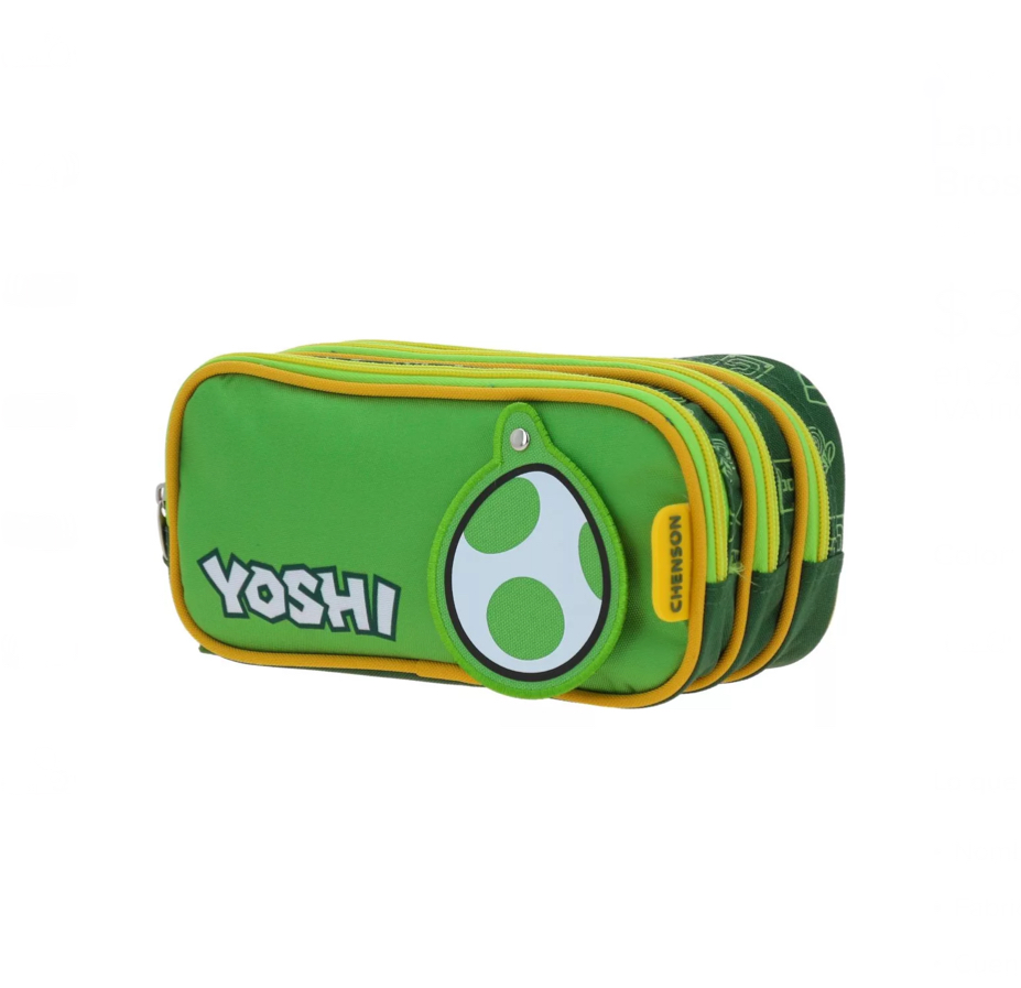 Lapicera Estuche Chenson Mario Bros Yoshi